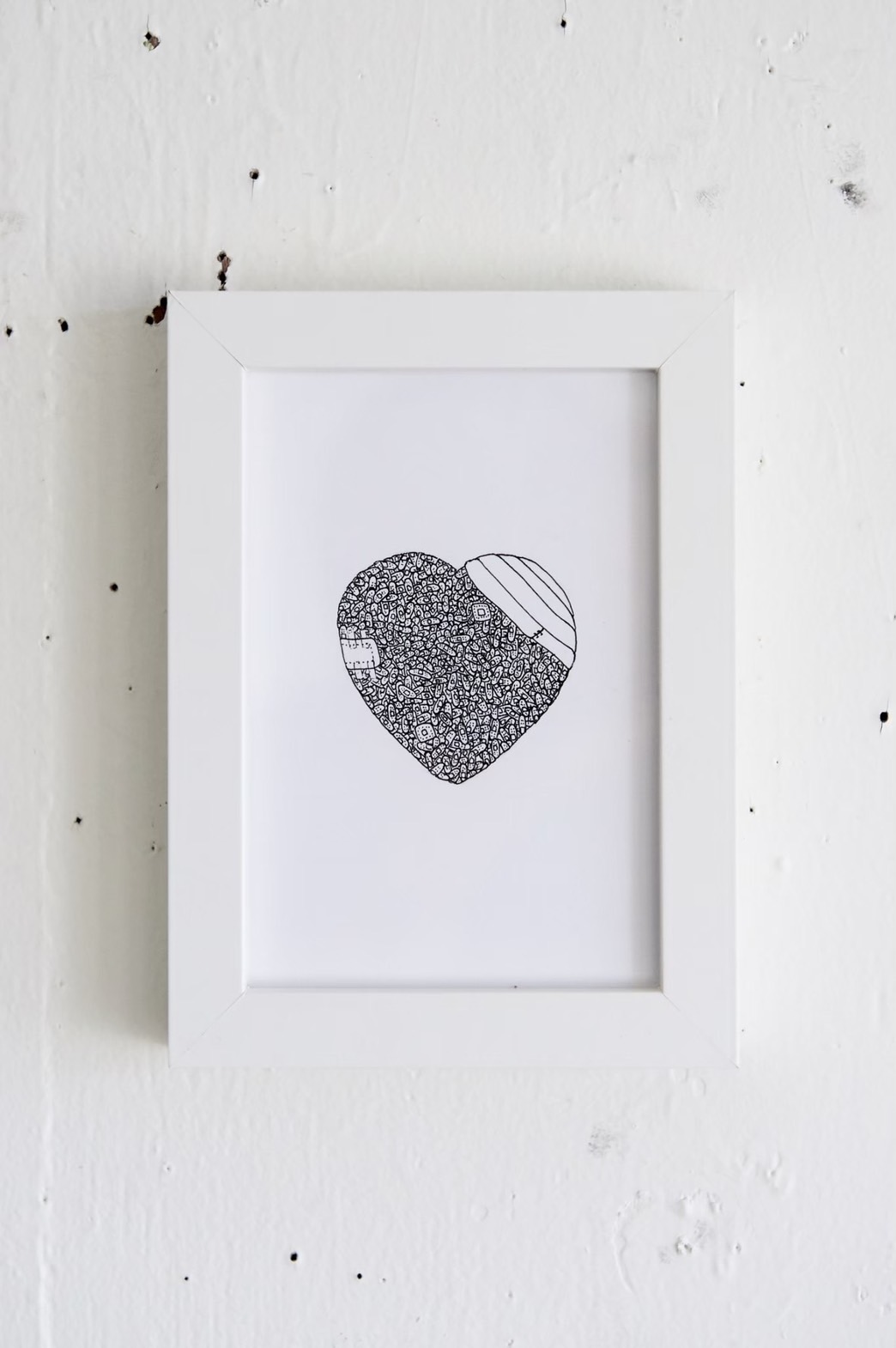 傷ハートポストカード